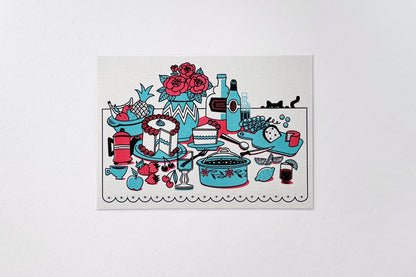 Potluck Postcard Print