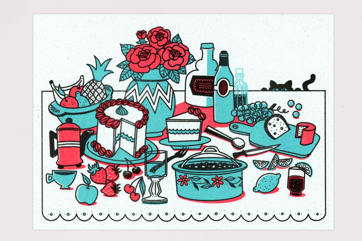 Potluck Postcard Print