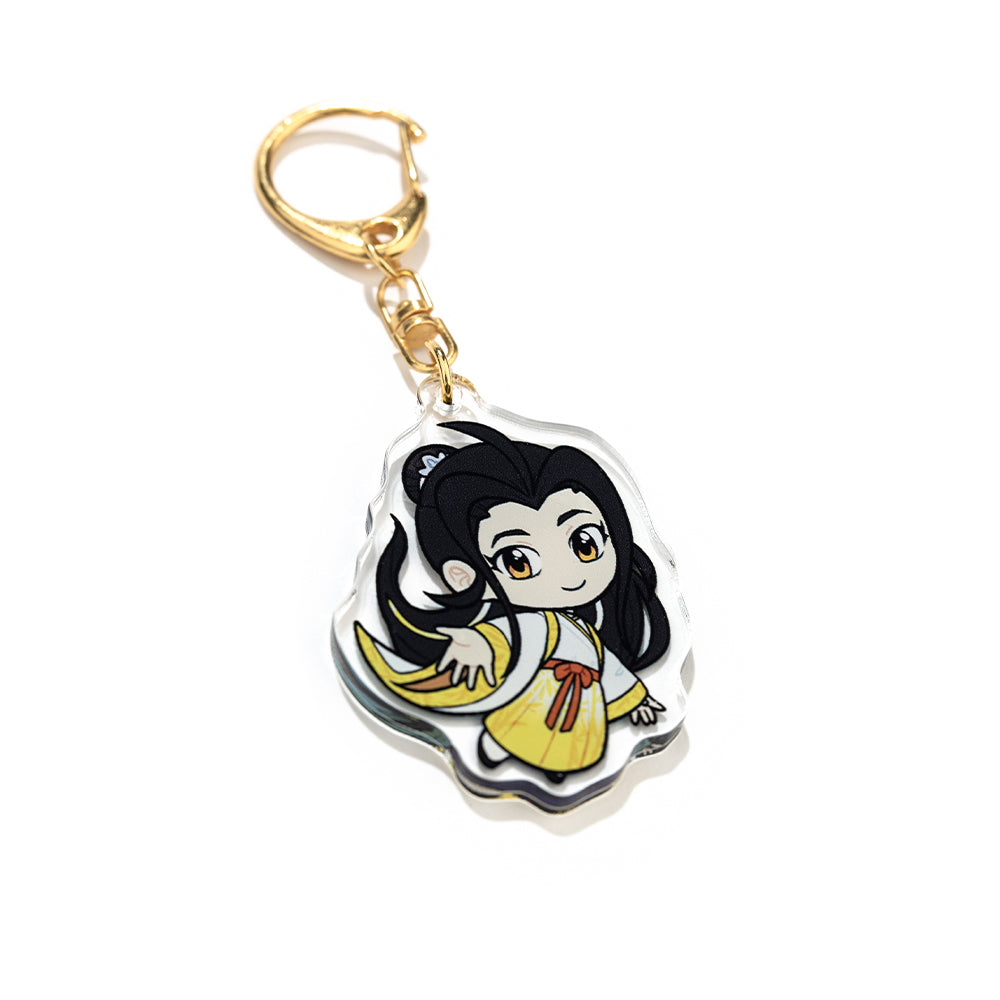 Angle view of Yizhi charm side two.